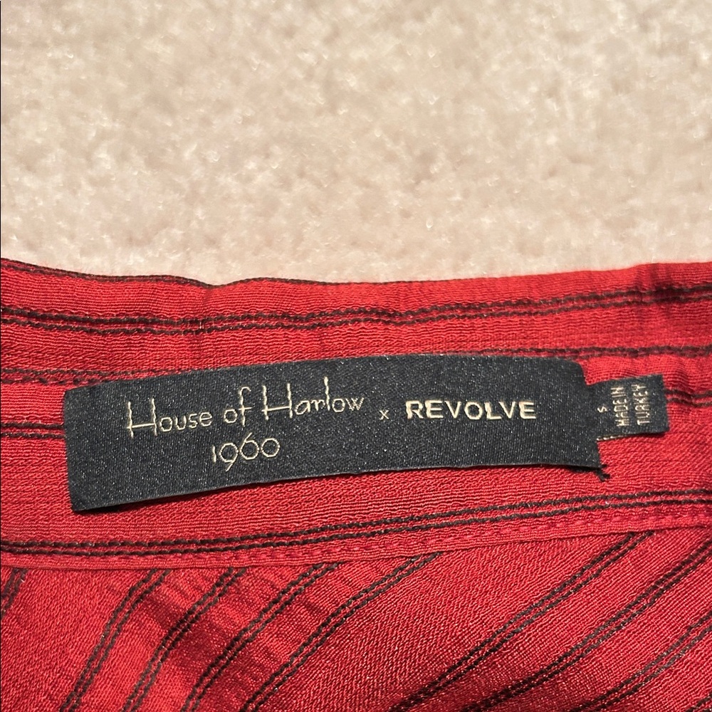 House of Harlow 1960 x REVOLVE Marie Blouse in Spice Red - Size S - Picture 3 of 5